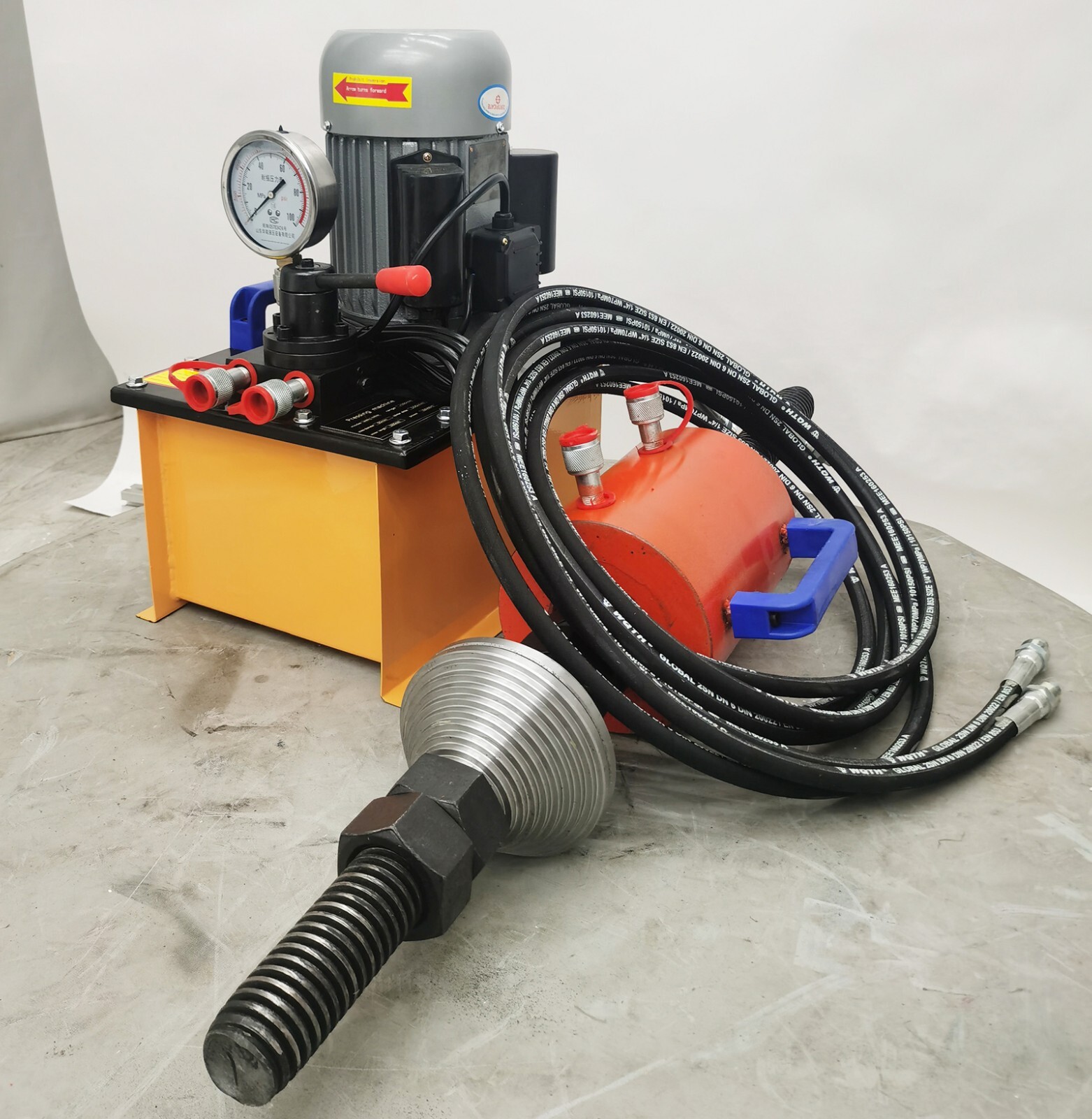 100T Excavator Sleeve Press Machine 220V Hydraulic Bushing Crawler Pin Remover