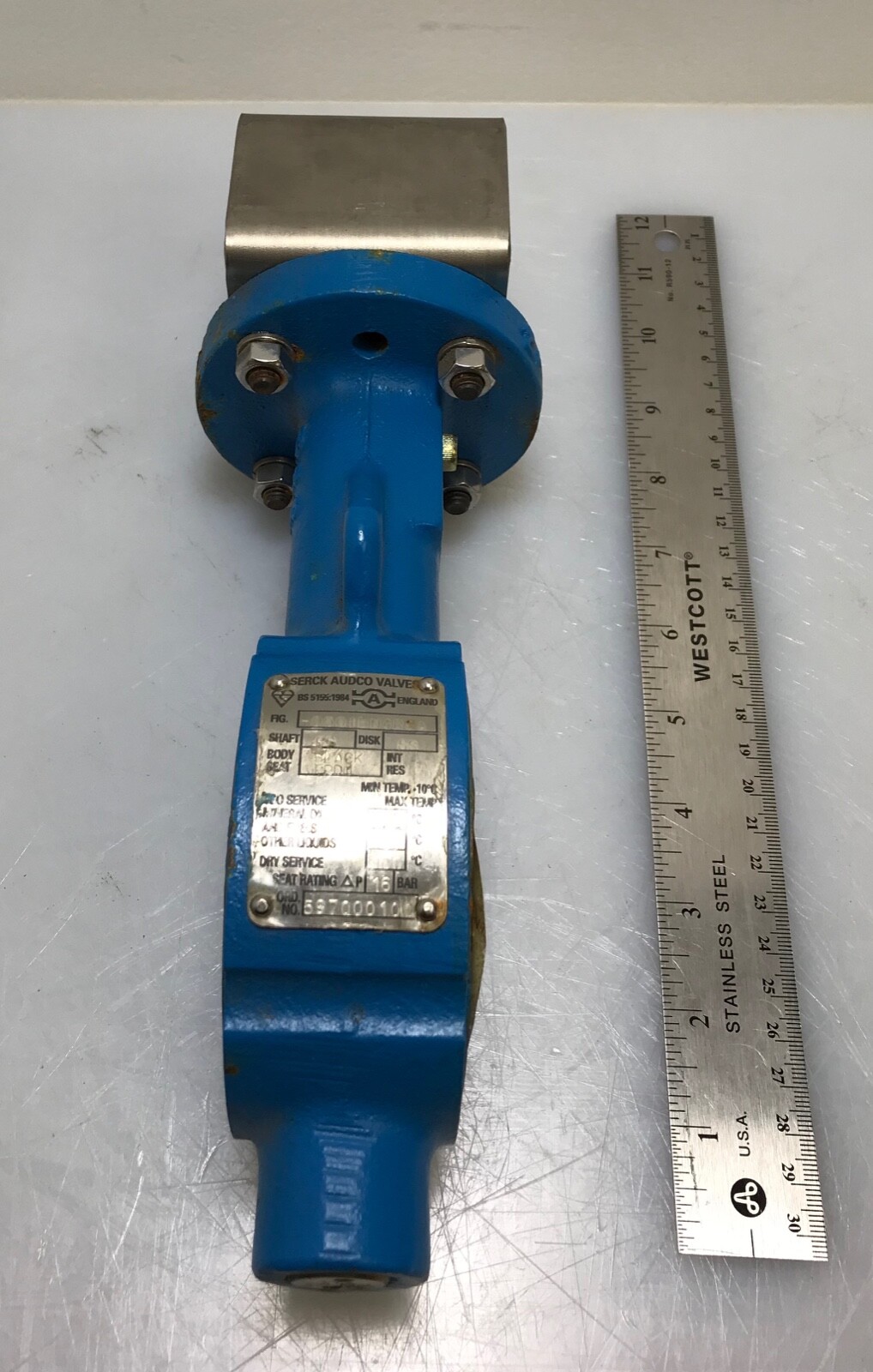 New Serck Audco Slimseal Butterfly Valve DN50 / PN10 / PN16 (Model # 0501BN4RSA)