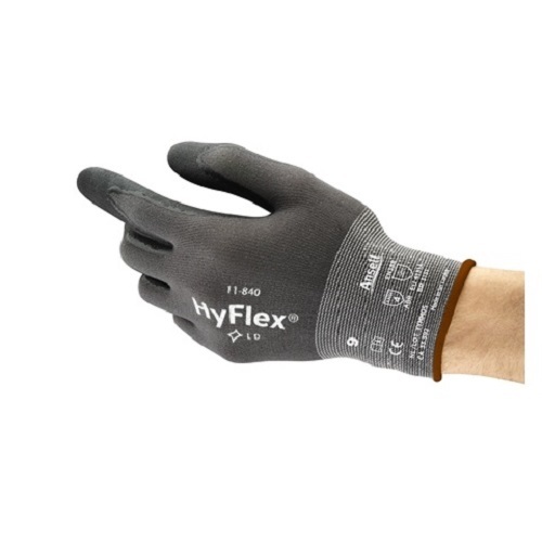 3 pair Ansell HyFlex 11-840 Foam Nitrile Gloves Size 9