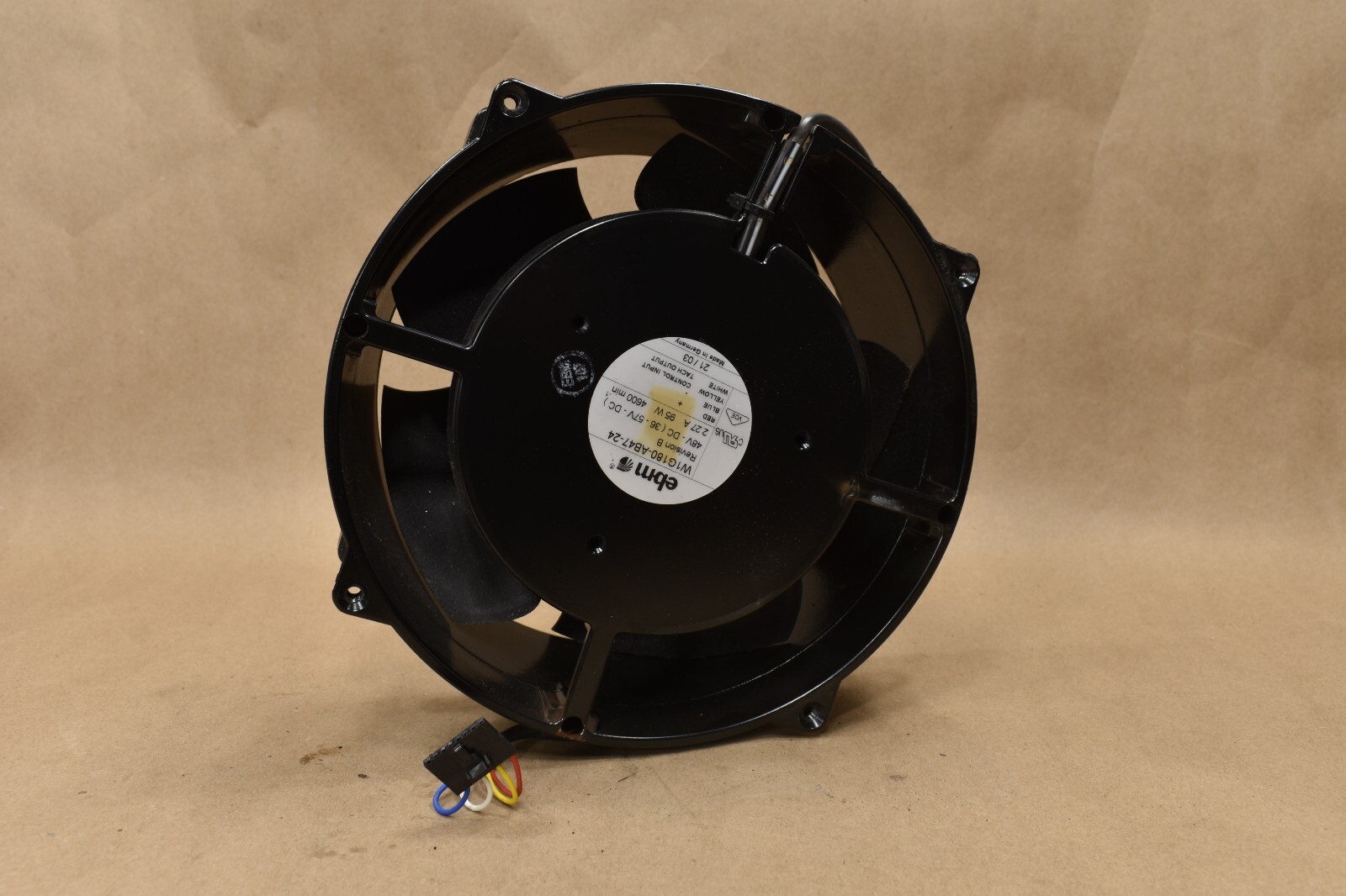 EBM Papst W1G180-Ab47 Fan 48VDC, 2.27A, 95 W, 4600RPM