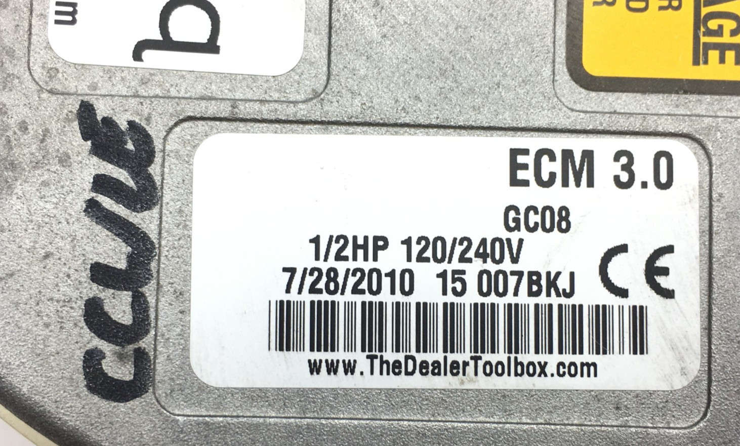 Genteq ECM 3.0 GC08 Module Only 1/2HP 120/240V CCWLE used #W861