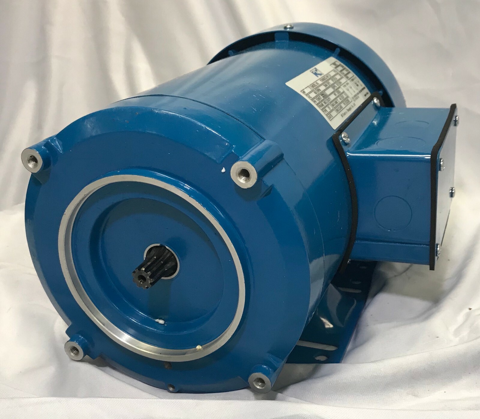2HP 3450RPM 9 SPLINE SHAFT 56C FRAME TEFC CAR LIFT HOIST MOTOR