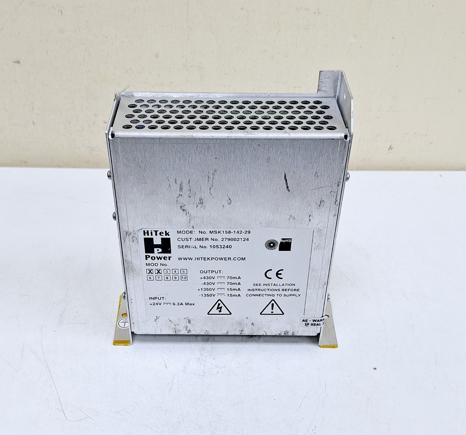 Waters Micromass MSK158-142-29 Hitek Power Supply