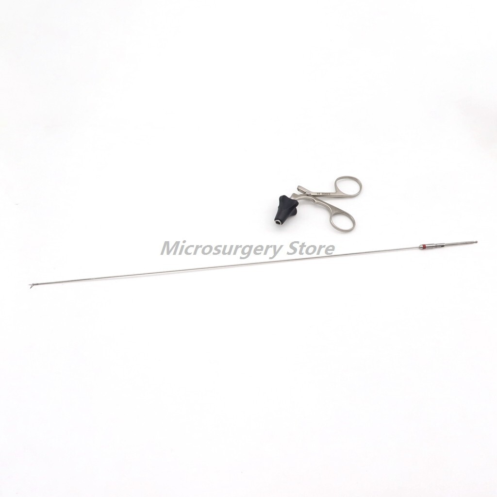 Φ1.6 ( 5 fr ) x 410 mm Single Action Sharp Head Semi Rigid Hysteroscopy Scissors