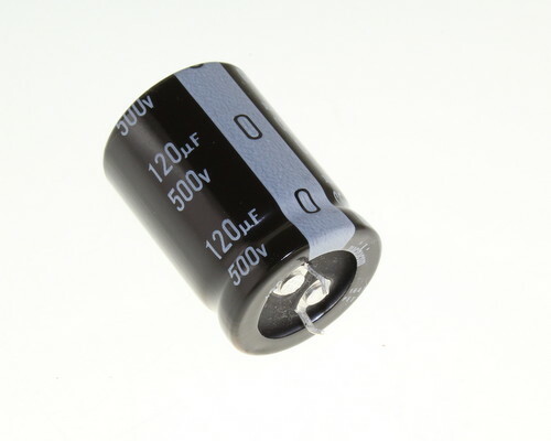 5x 120uF 500V DC Radial Snap In Mount Electrolytic Capacitor 500VDC 120mfd
