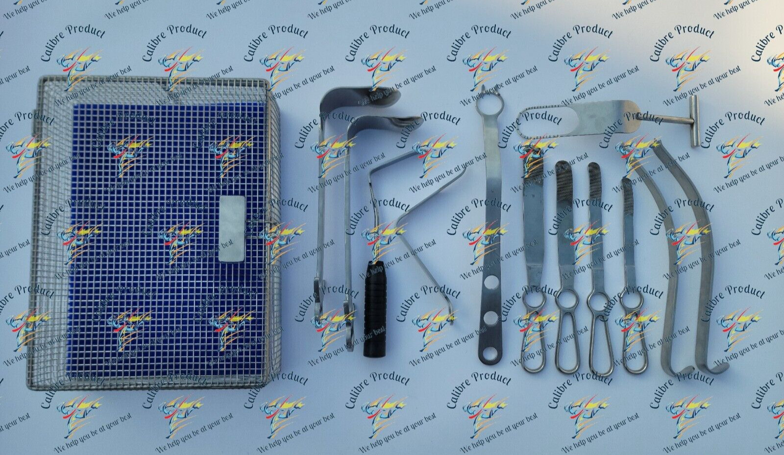 Shoulder Retractor Surgery Set of 13 With Sterlize Mesh Box Orthopedic