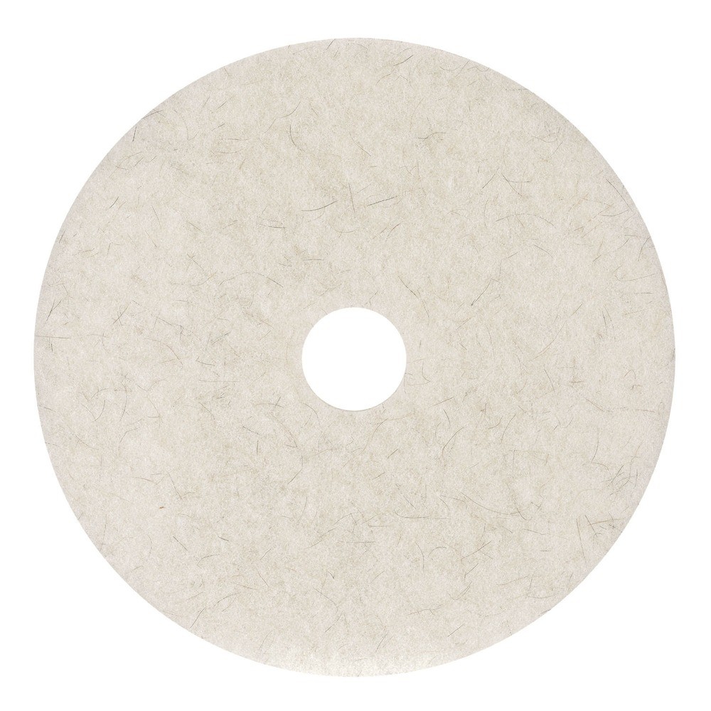Boardwalk 4021NAT 21″ Diameter Natural Burnishing Floor Pads – White (5/CT) New