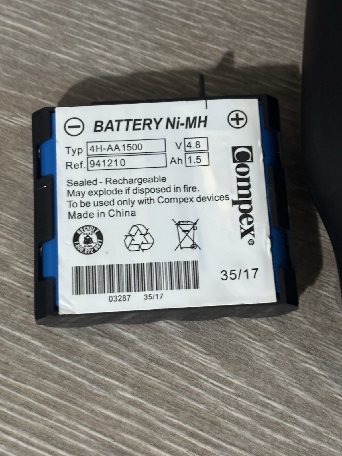 Compex Sport Elite EMS Unit (It won’t turn on) AS-IS PARTS OR REPAIR, READ BELOW