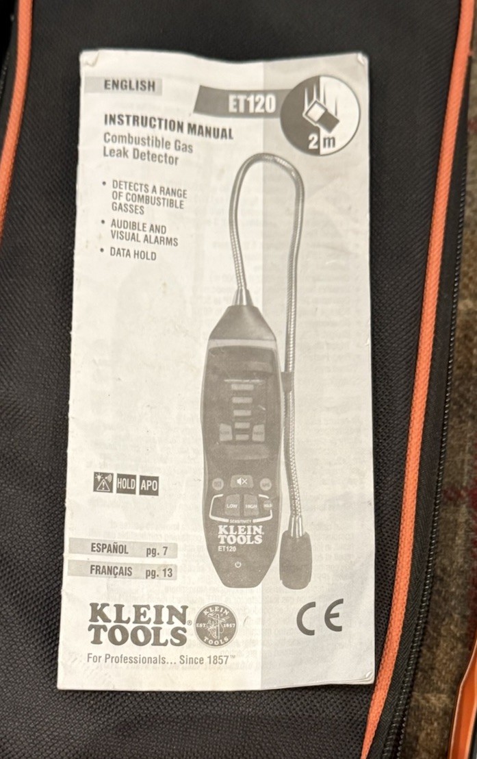 Klein Tools ET120 Combustible Gas Leak Detector