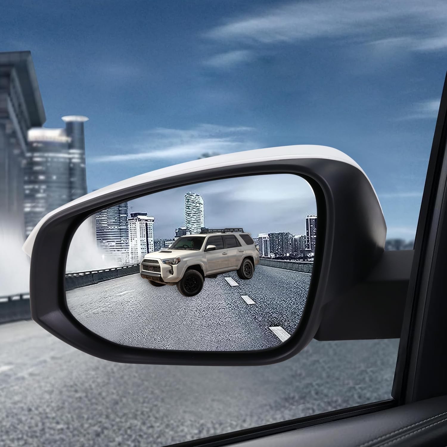 Left Driver Side Mirror Compatible with 2014-2025 Toyota 4Runner with Manual Fol
