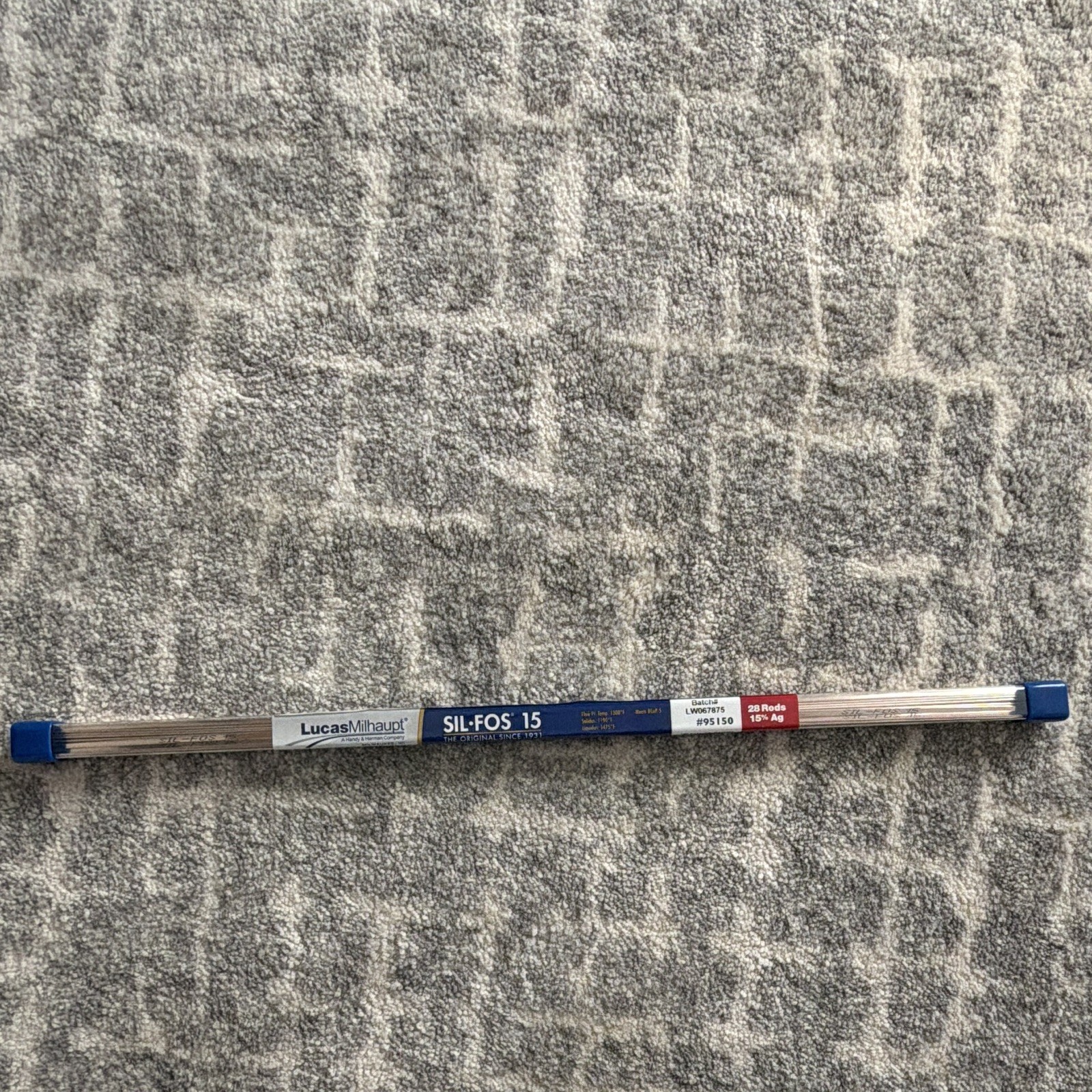 Lucas-Milhaupt SIL-FOS 15 15% Silver Brazing Rods 28 Rods