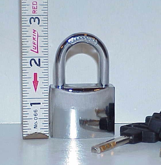 1″ Chrome Plated Brass PADLOCK Hardened Steel Heavy Duty European Style Keys