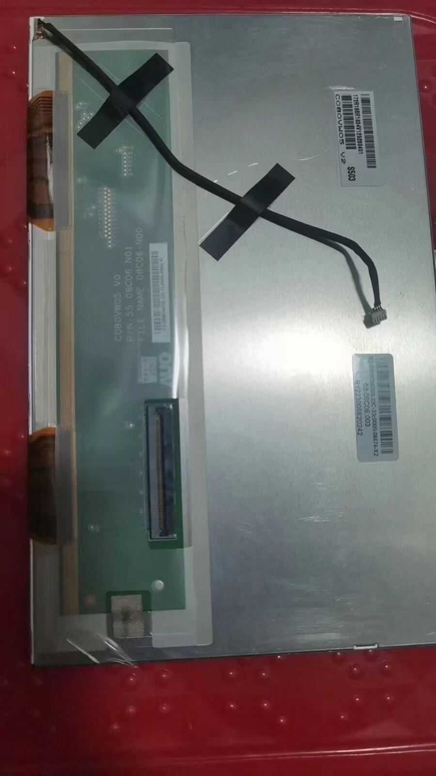 8-inch 800*480 262K WLED TTL C080VW05 V2 LCD display screen in stock
