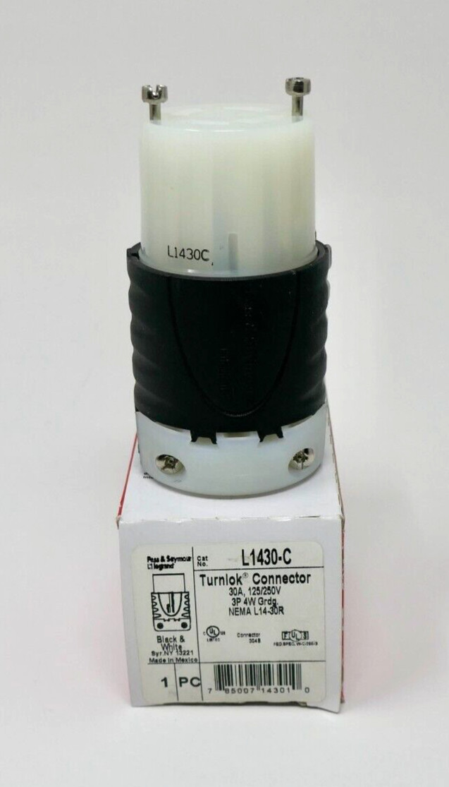 Legrand L1430-C Turnlok Connector 30A 125/250V 3P 4W Grdg
