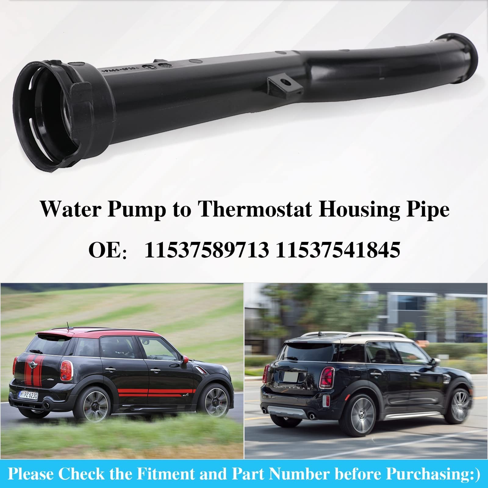 Engine Cooling Water Pipe W/ O-Ring For Mini Cooper Countryman Paceman R55 R60