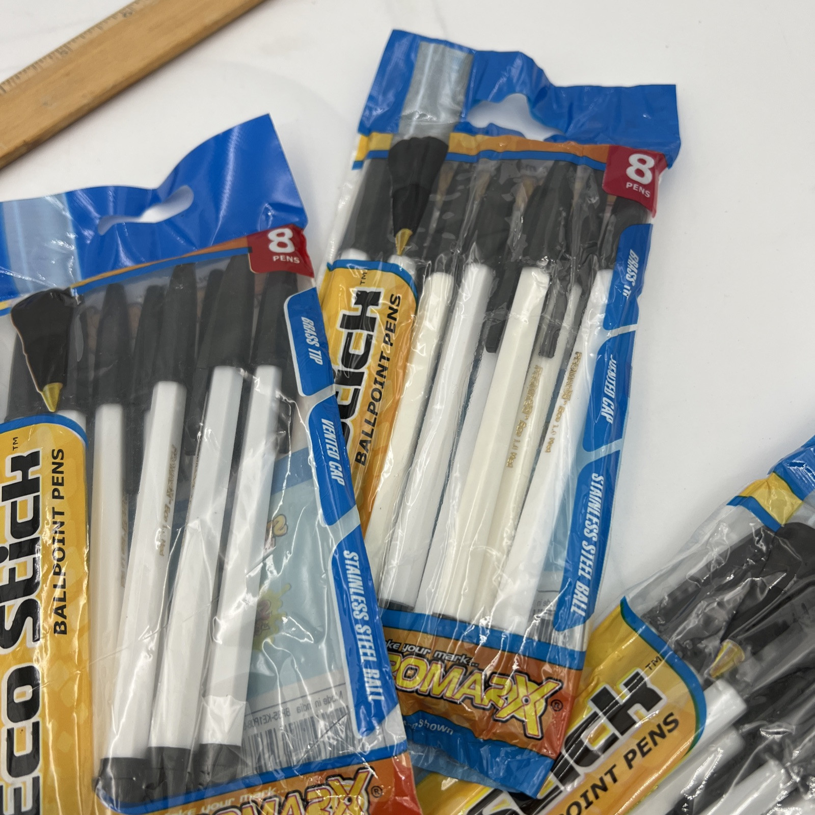 Lot Of 5 Promarx 8 ct. Ballpoint Pens, Black Ink