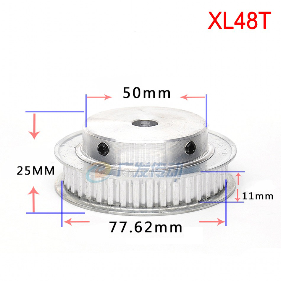 XL 10T-100T Timing Belt Pulley Synchronous Wheel Select Bore for 10mm Width Belt