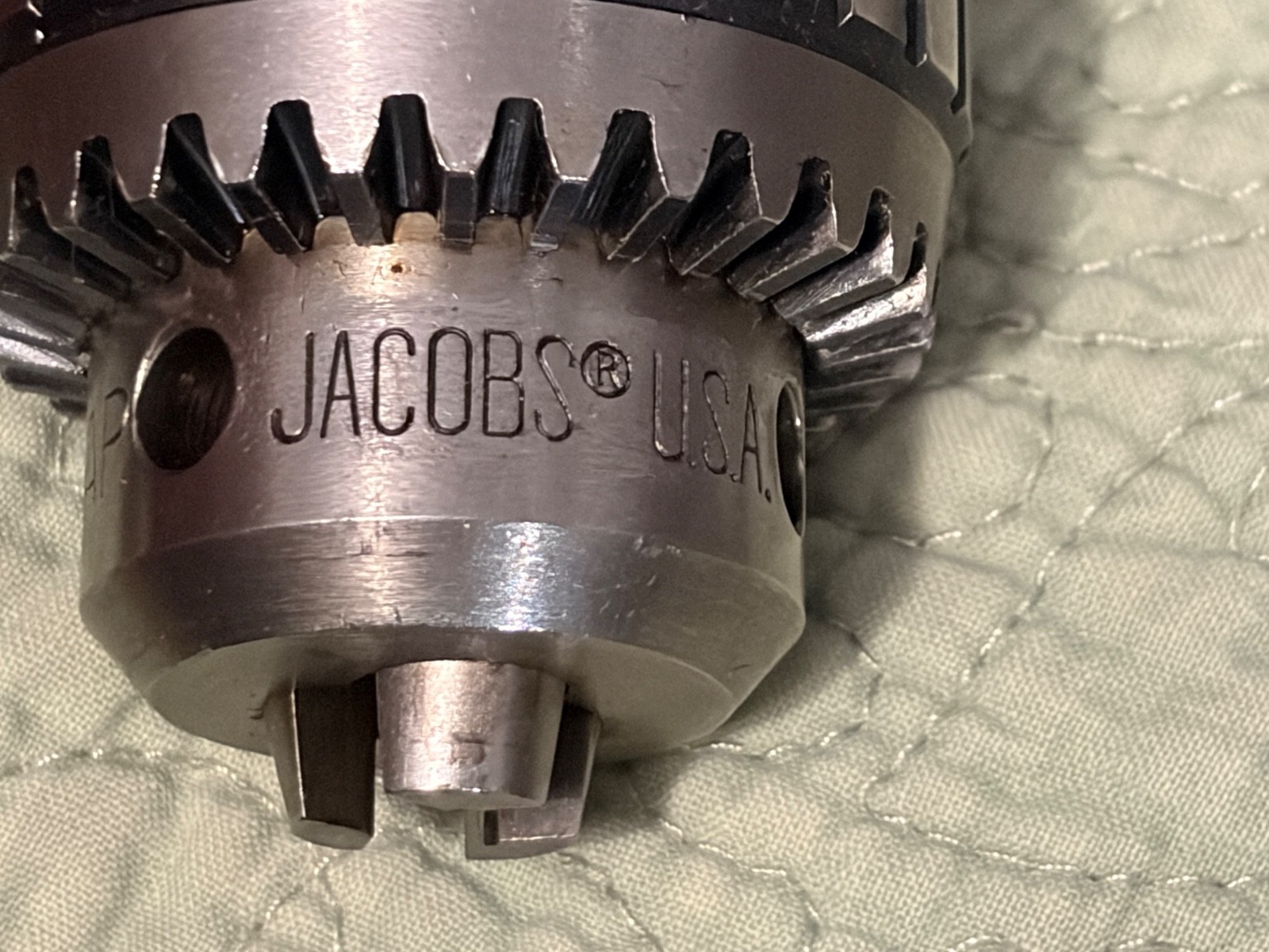 JACOBS 11N 2JT Heavy Duty BBV Super Chuck 0-3/8 (0-10mm) x 1/2″ Shank & Key GUC