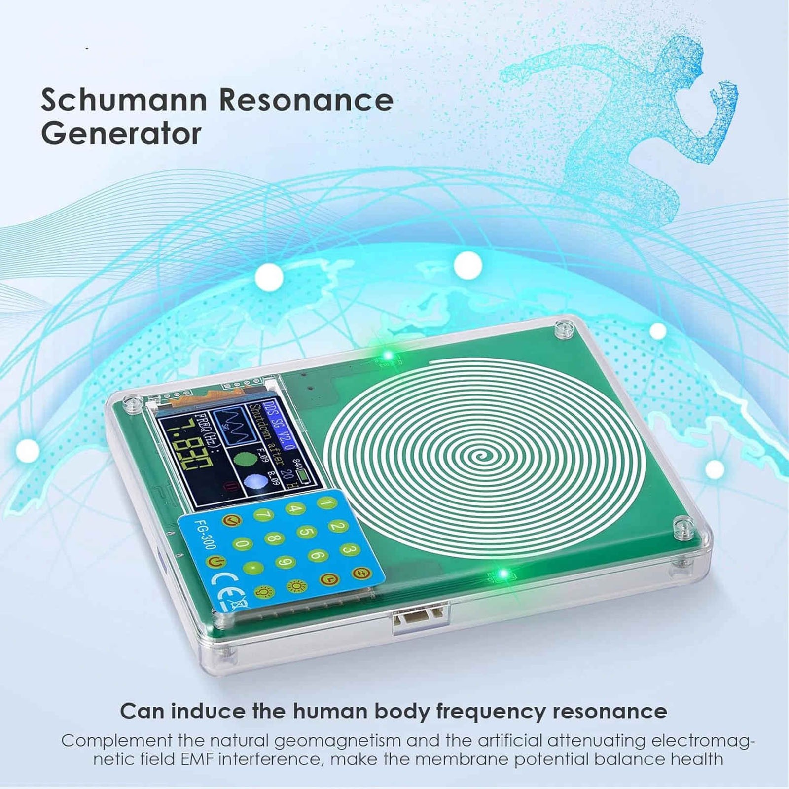 Frequency Generator with 13 Waveforms 7.83Hz Default and Programmable Timer