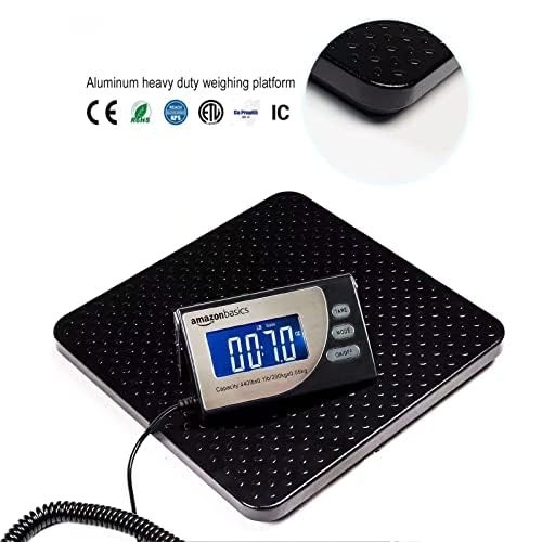 Digital Postal Shipping Scale, Heavy Duty 660 lb Capacity, Tare Function, Portab