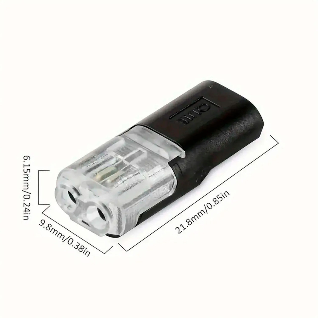 200pcs Double-Wire Plug-in Connector, Cable Clamp with Locking Buckle, AWG 18-22