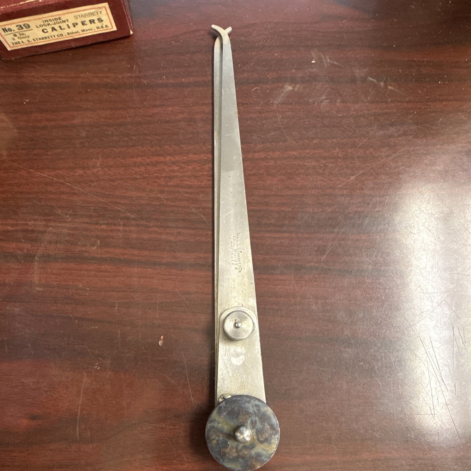 Starrett No. 39 Inside Lock Joint Calipers, 8 in Legs, 3 in Max Measurement