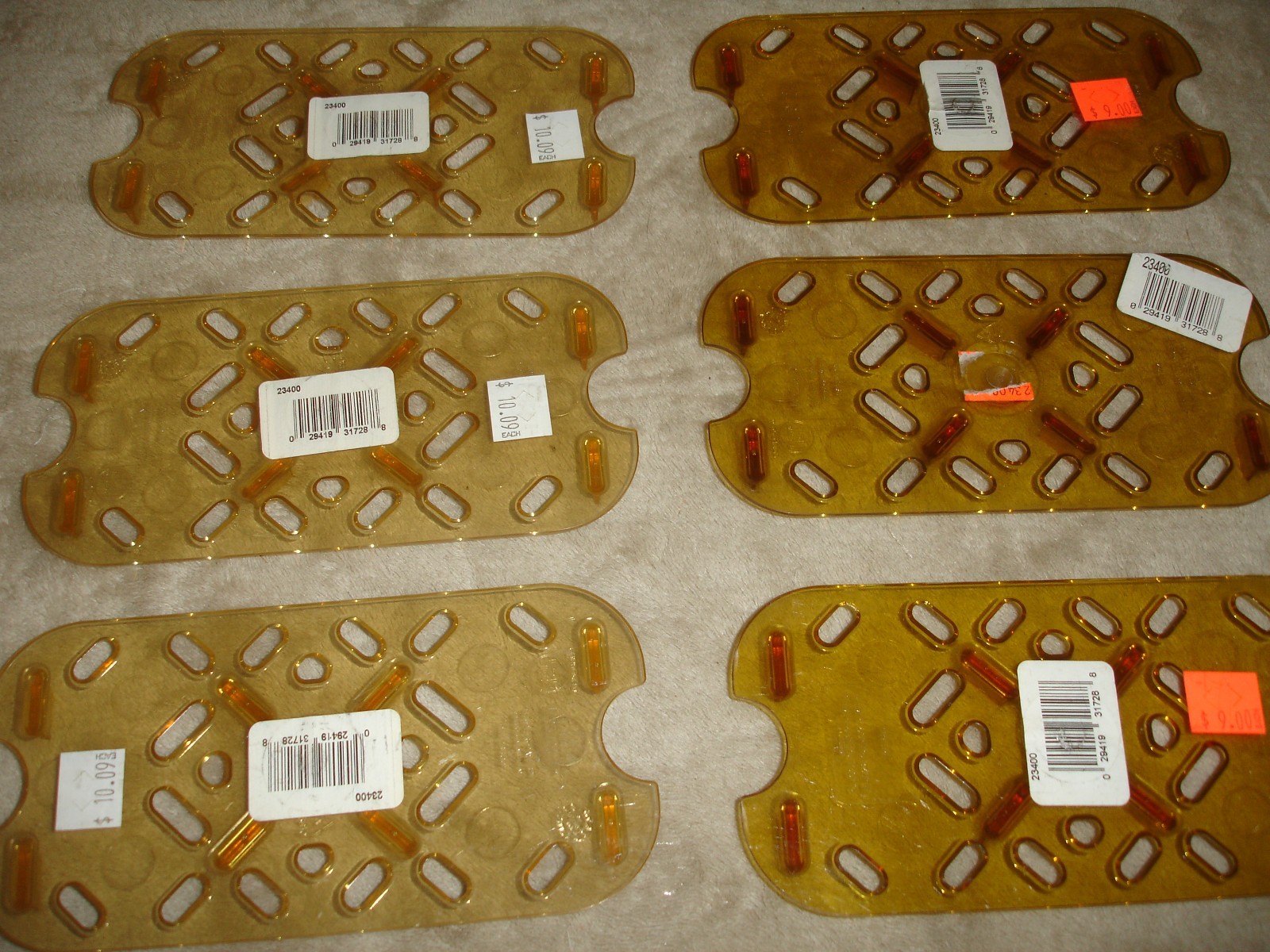 Lot of (14) Vollrath Super Pan 3 False Bottom High Temp Plastic Fits 1/4 Pans