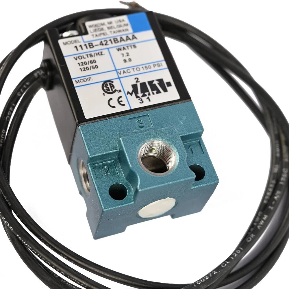 New For MAC 111B-421BAAA Solenoid Valve VOLTS/HZ 120/60