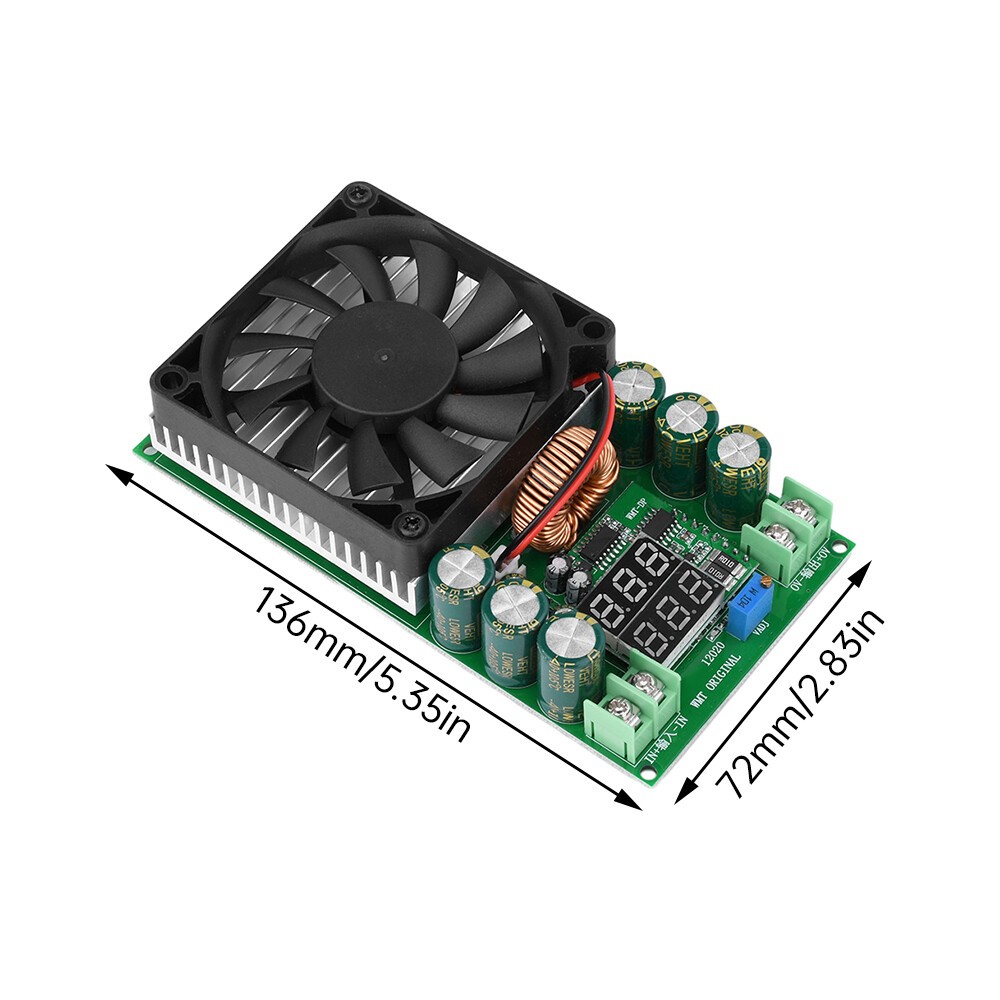 600W 30A DC-DC Step Down Module CV CC Adjustable Buck Converter 84-120V