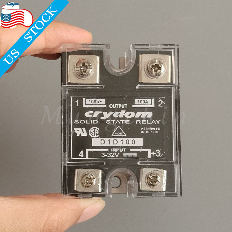 For Crydom D1D100 Solid State Relay SPST D1D100 100VDC/100A IP00 3-32VDC