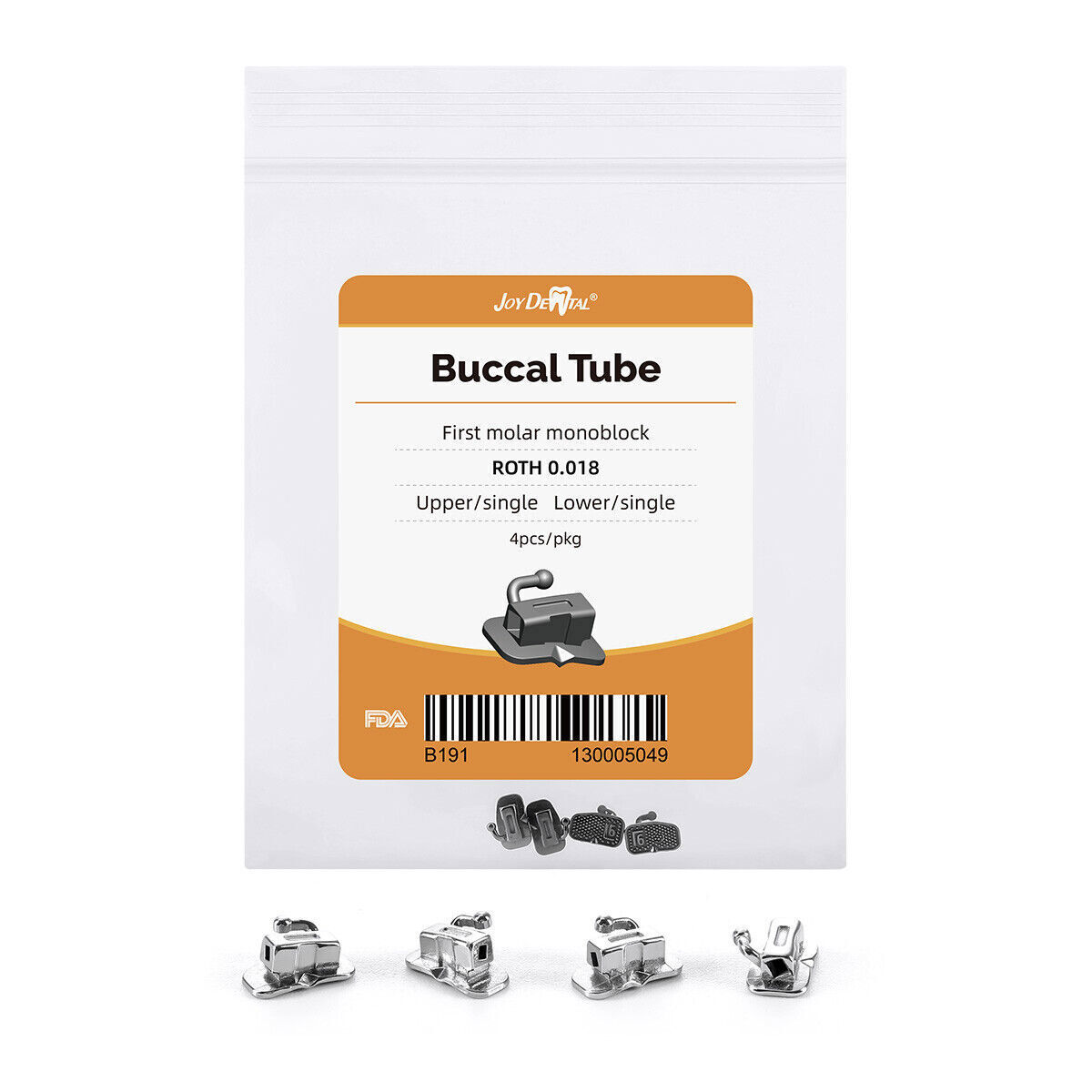 Dental Orthodontic Buccal Tubes 1st Molar Roth/MBT 018/022 Bondable Non-Converti