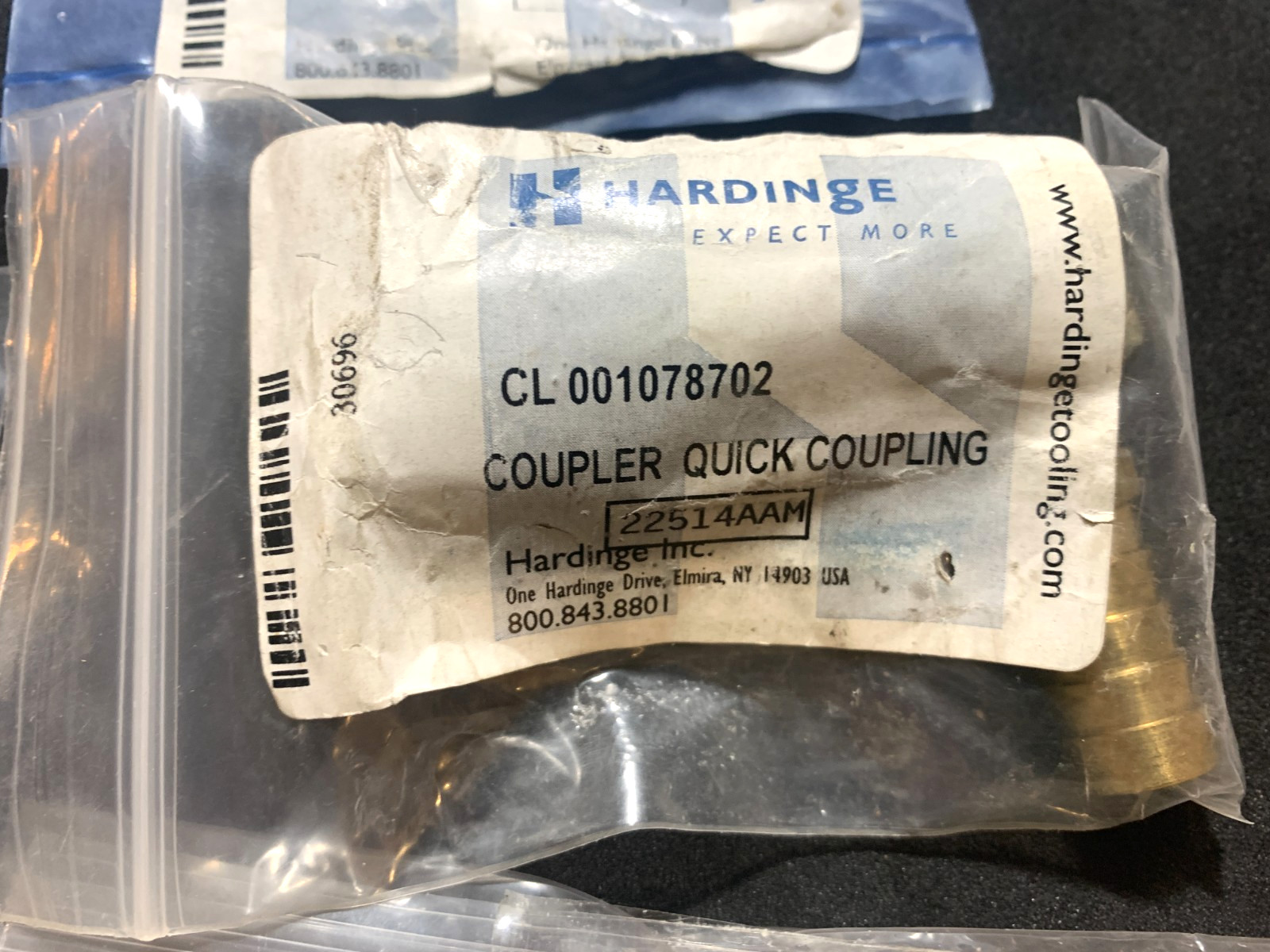 Hardinge LATHE DSM AIR-LUBE REGULATOR CONNECTORS FITTINGS ORIGINAL NEW OLD STOCK