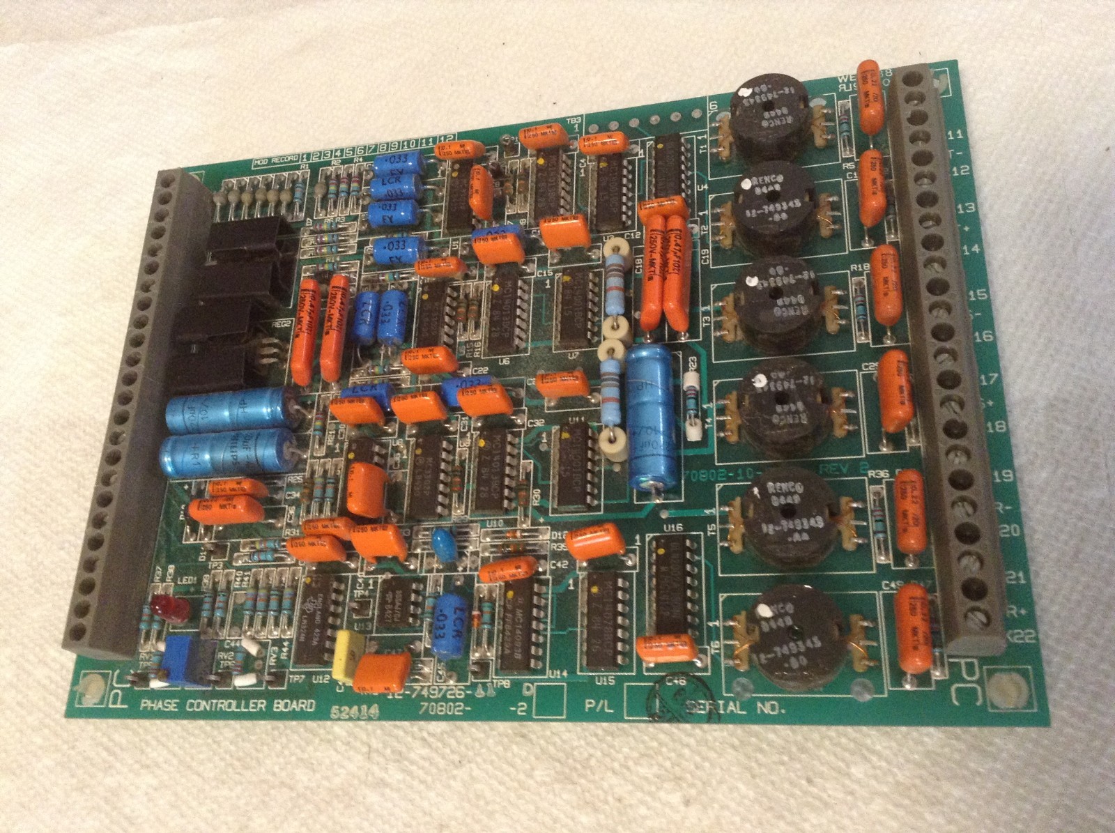 Emerson 12-749726-11 Phase Control Board 70802-10-3