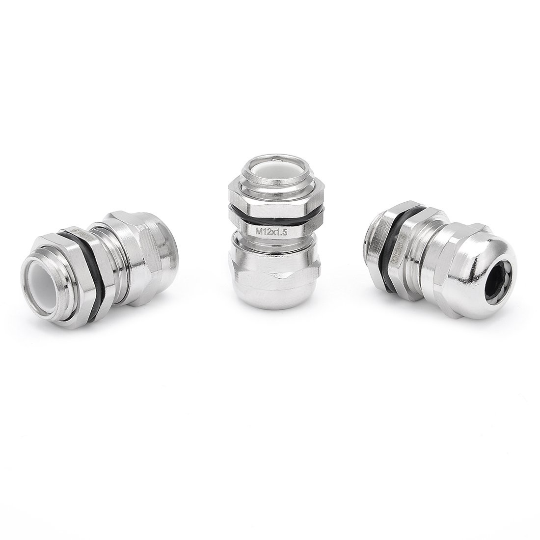 Cable Gland M12 Metal Waterproof Glands Joints Adjustable Connector for 3-6.5mm