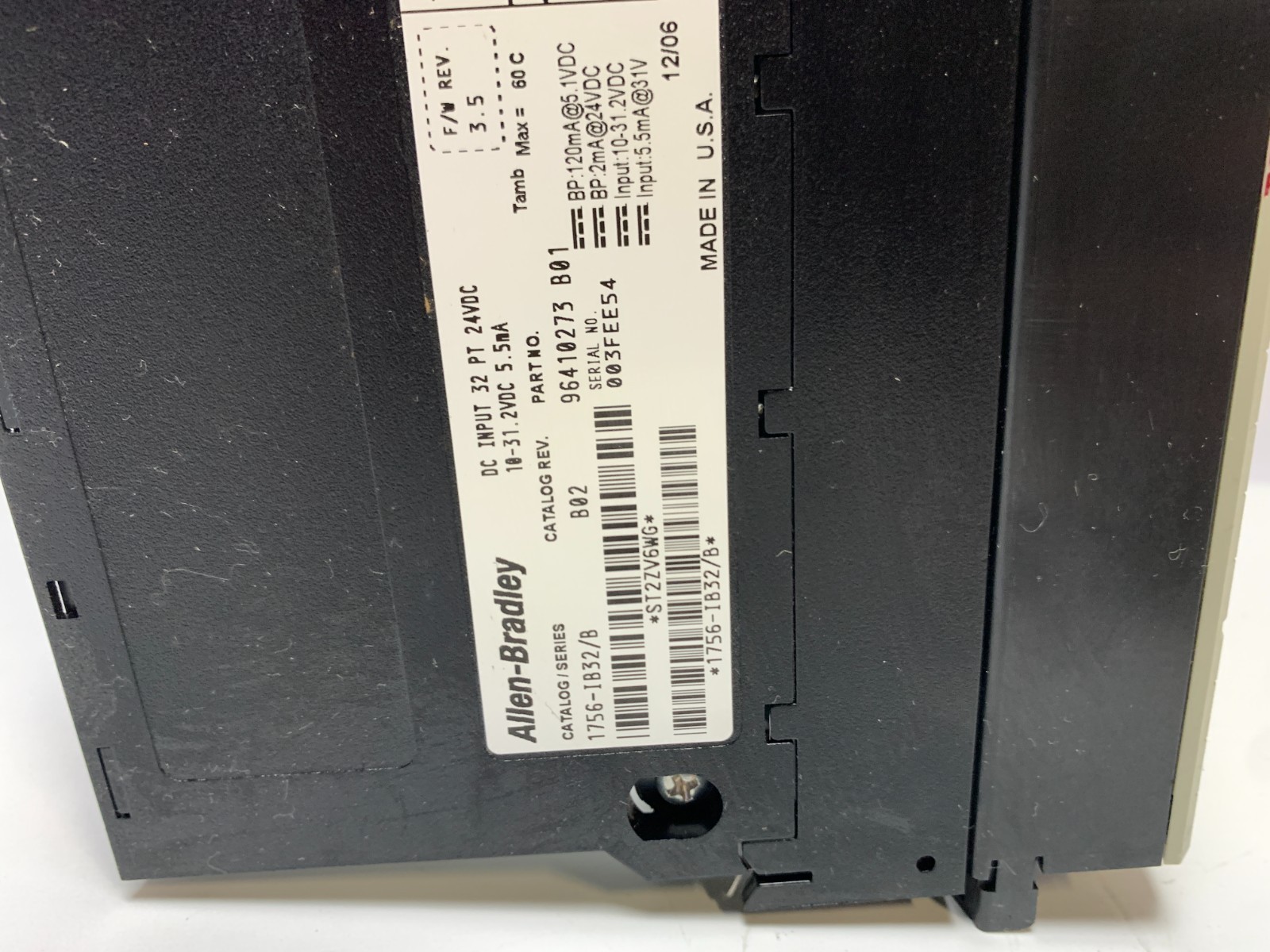 Allen-Bradley 1756-IB32 ControlLogix 32-Point DC Input Module