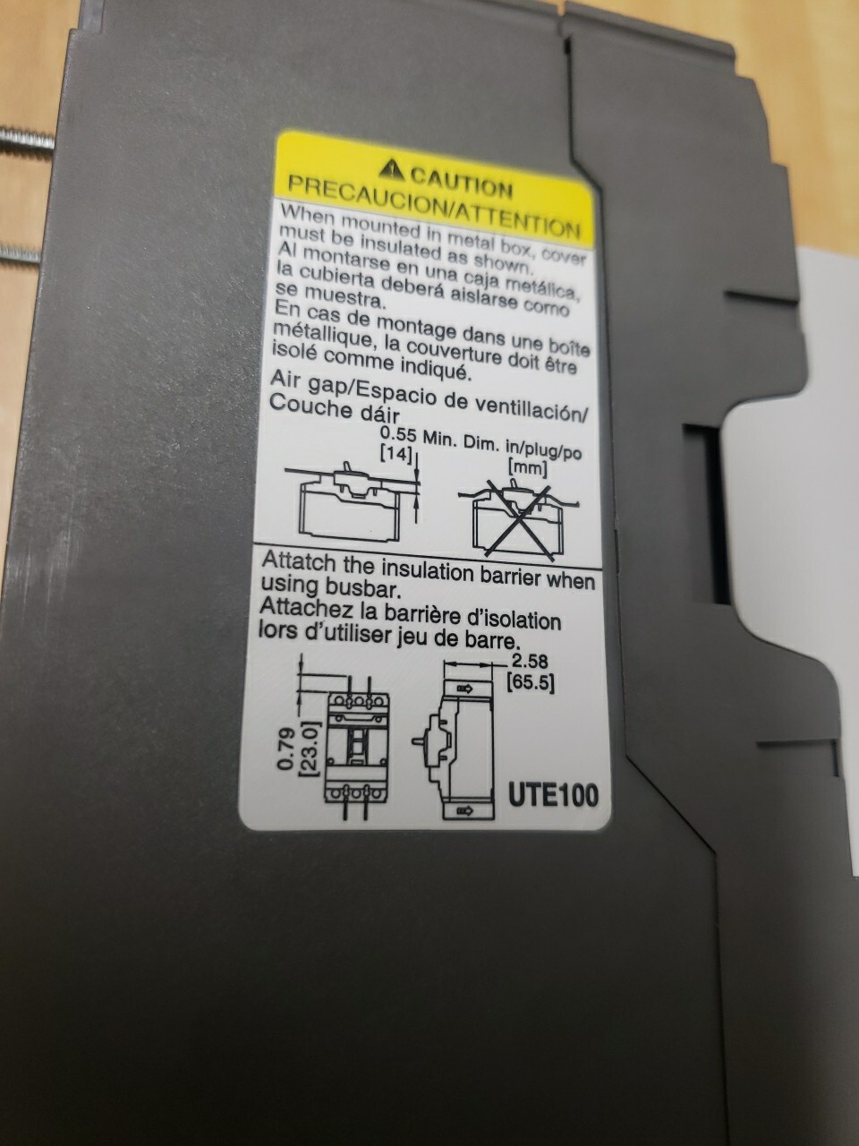 NEW LS MCCB UTE100E SUSOL CIRCUIT BREAKER 40A 3P 240/480VAC 50/25KA (KB) NEW