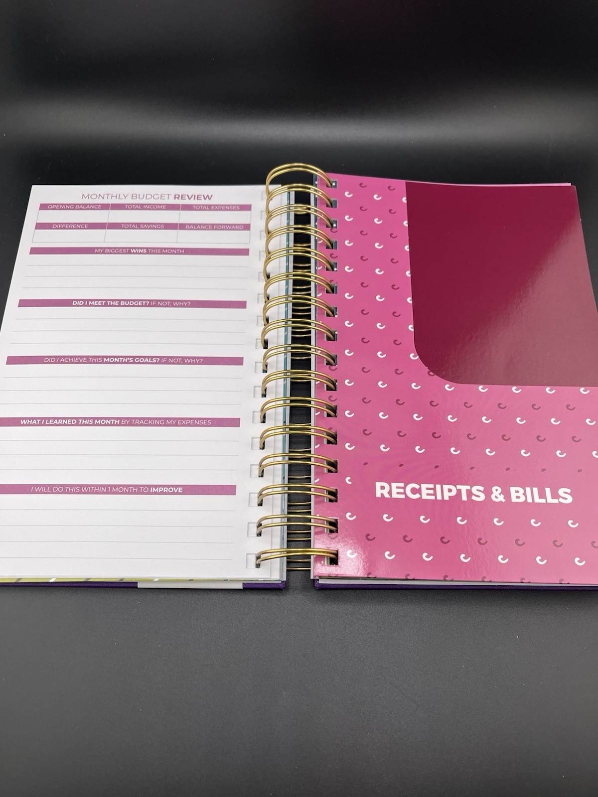 Clever Fox Budget Planner & Monthly Bill Organizer With Pockets Medium Purple