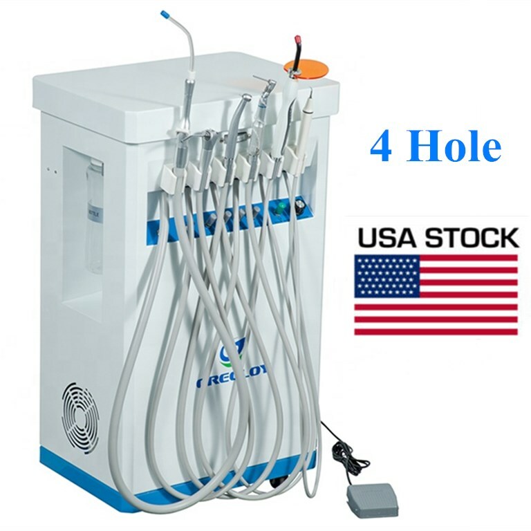 Mobile Dental Unit GU-P209 with Air Compressor LED Curing Light Scaler 4 Hole US