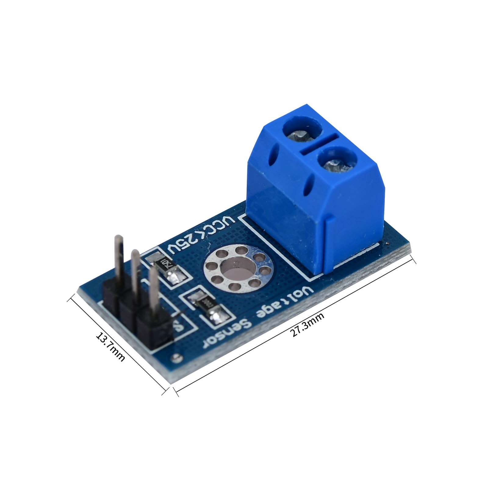 Voltage Detection Module DC 0-25V Sensor, 6 PCS Voltage Tester for Arduino