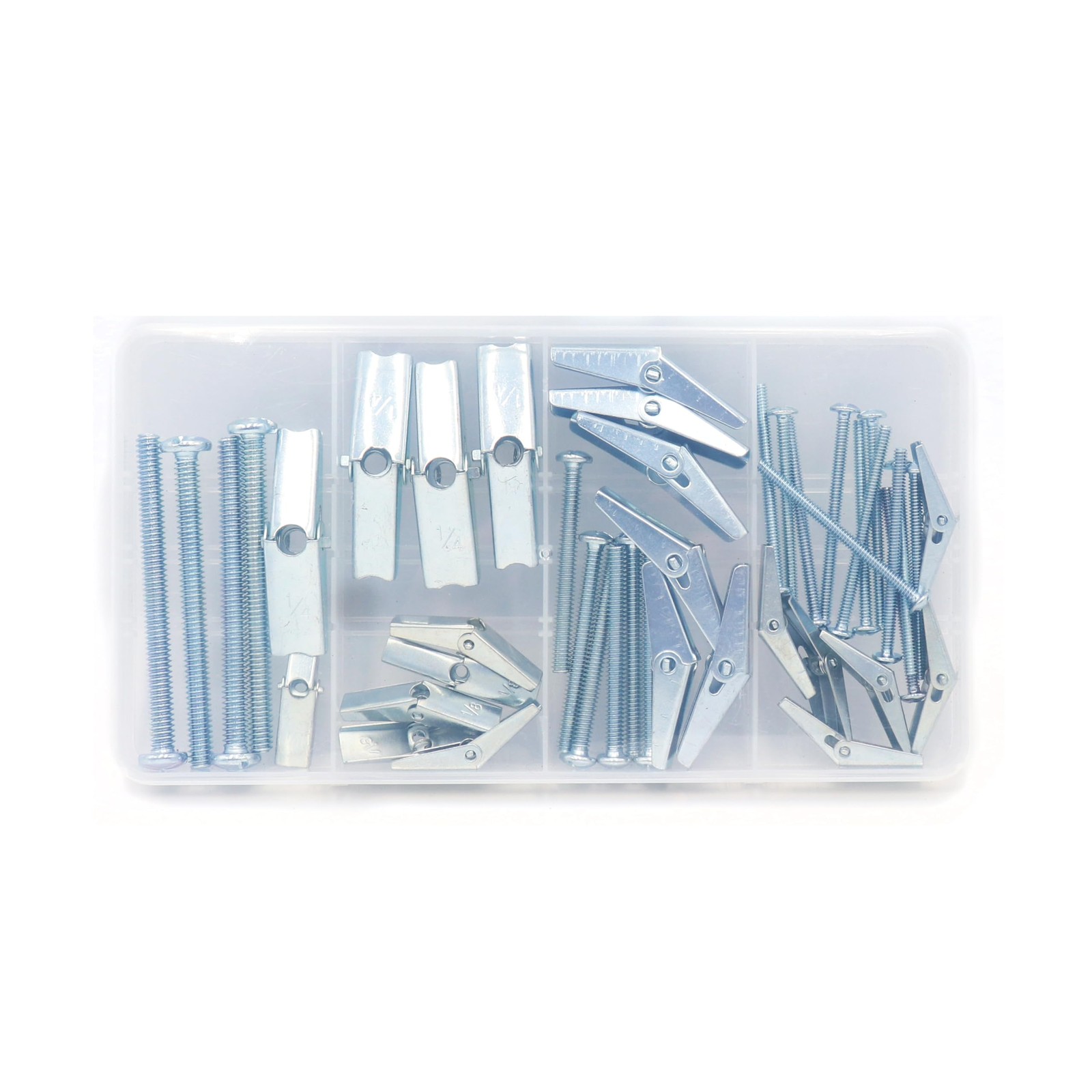 binifiMux 33 Pcs Toggle Bolts, Wall Anchor, 1/8″ 3/16″ 1/4″ Butterfly Drywall…