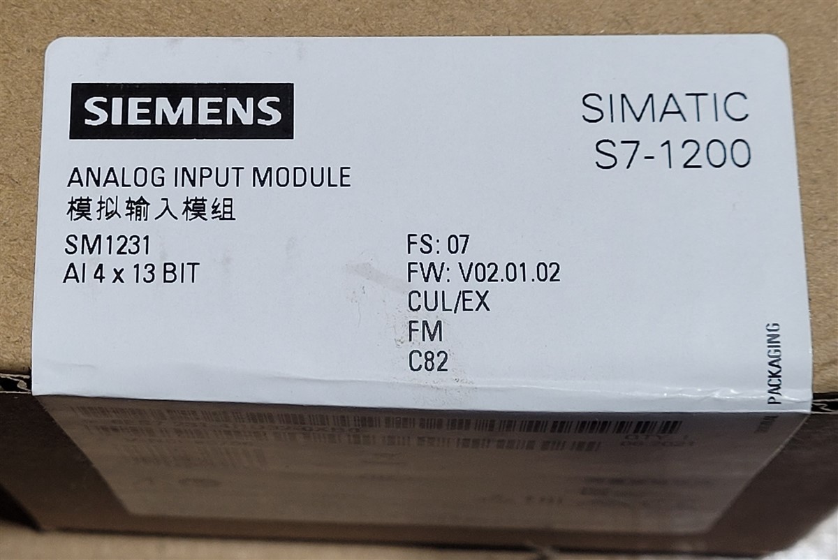 SIEMENS 6ES7 231-4HD32-0XB0 Simatic S7-1200 Analog Input Module 06-2021 NEW