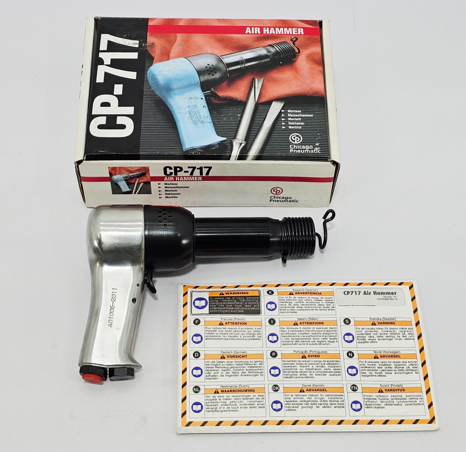 Chicago Pneumatic CP-717 Zip-Gun AIR HAMMER 90 PSI/6.2 bar (NEW OPEN BOX)