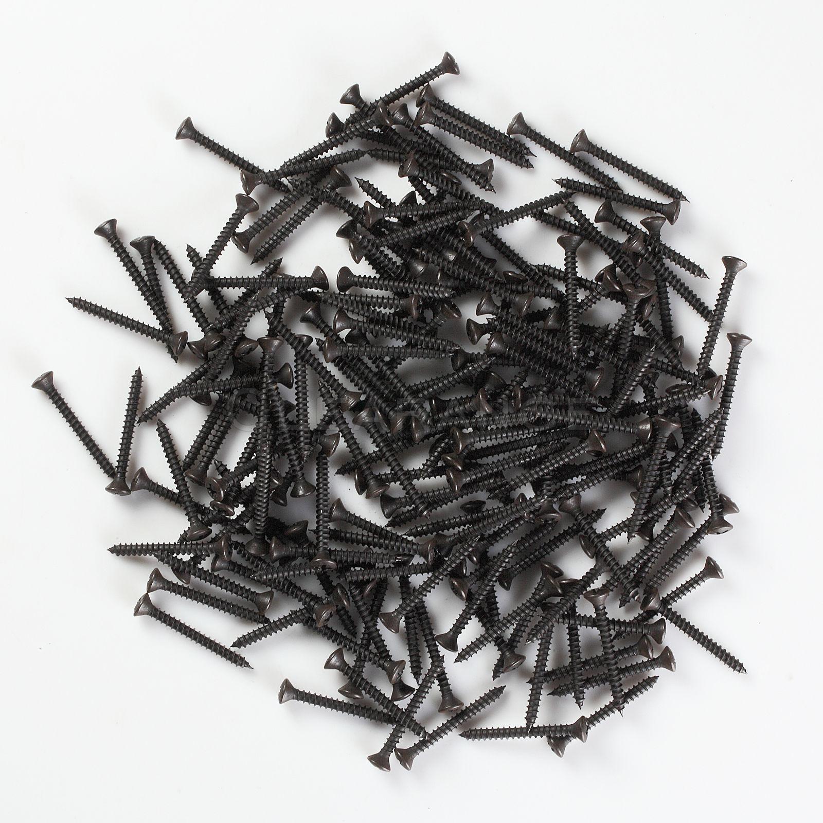 8×1 1/2″ Phillips Oval Head Black Oxide Sheet Metal Screws Qty 500