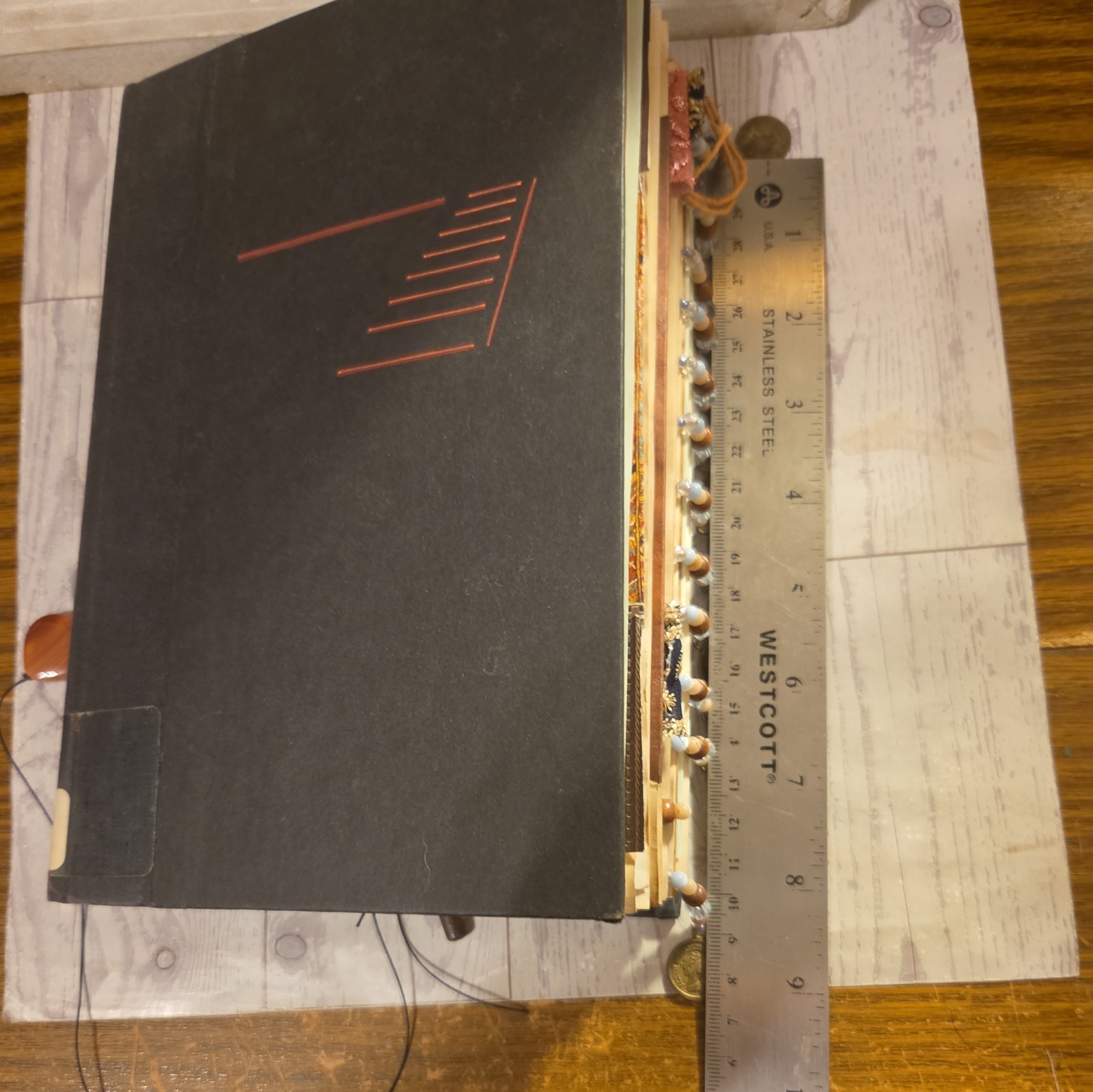 Fully Embellished Handmade World Traveler Themed Junk Journal 88 pages