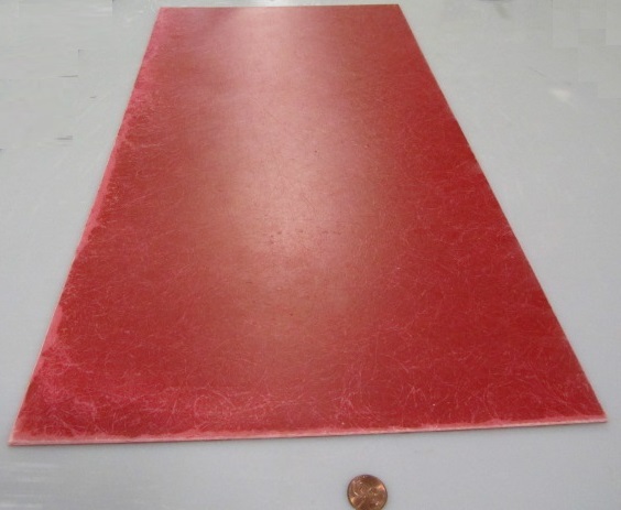 GPO3 Electrical Red Fiberglass Sheet 1/8″ Thick x 12.0″ Wide x 24.0″ Long