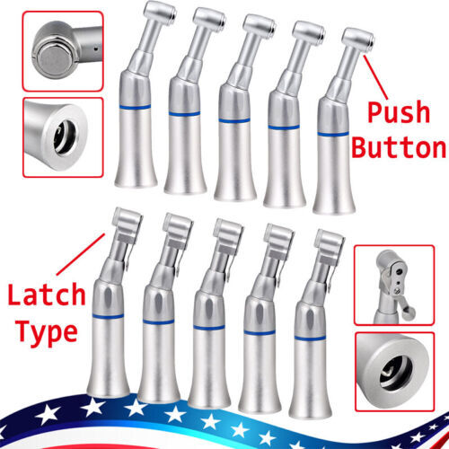Dental Slow Low Speed Handpiece E-type Push Button/ Latch Contra-Angle NSK Style