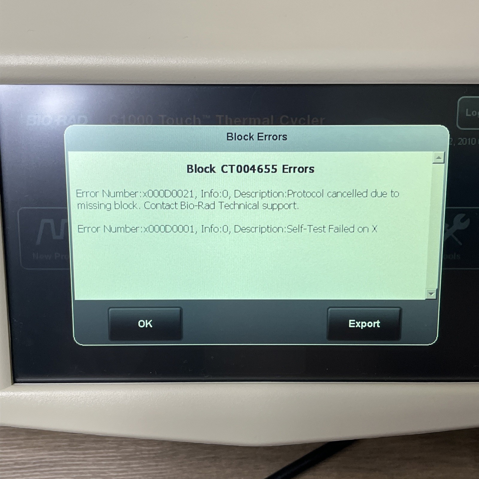 2012 BIO-RAD C1000 Touch Thermal Cycler Without Reaction Well