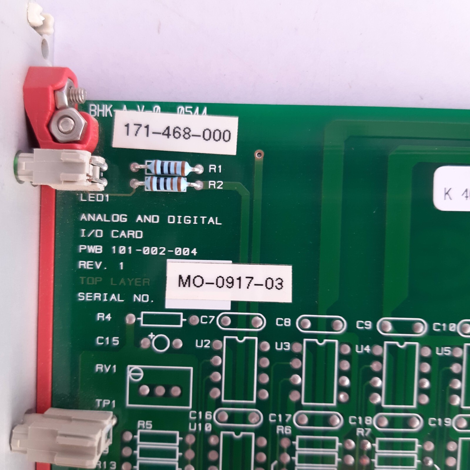 Pwd 101-002-004 Analog And Digital I/O Card Rev.1