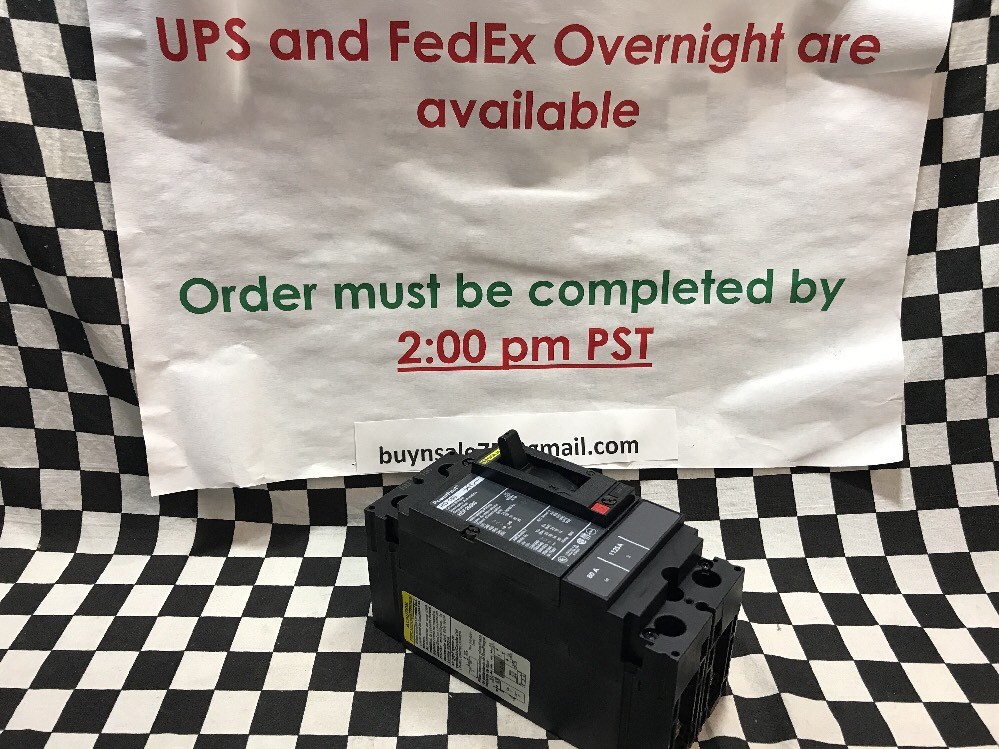 Square D HD 150, CIRCUIT BREAKER 80A, 2P, HDF26080, SHIPSAMEDAY, #106A71