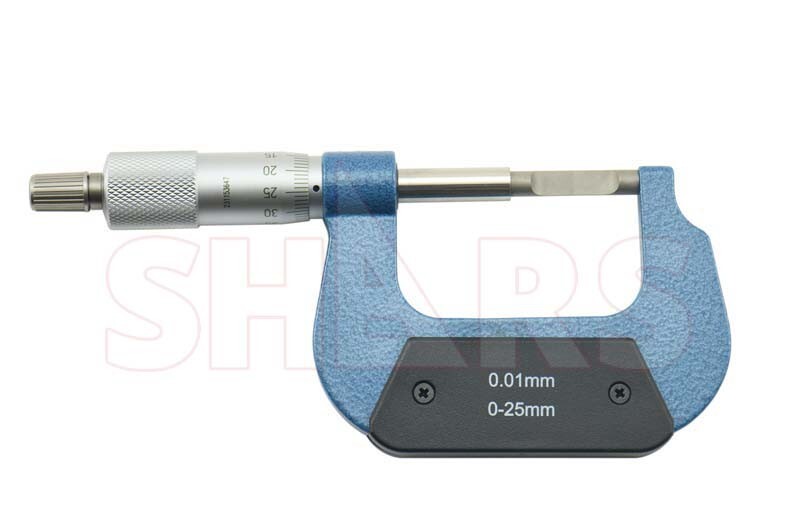 Shars 0-25mm Mechanical Blade Micrometer 0.004mm Accuracy New #}
